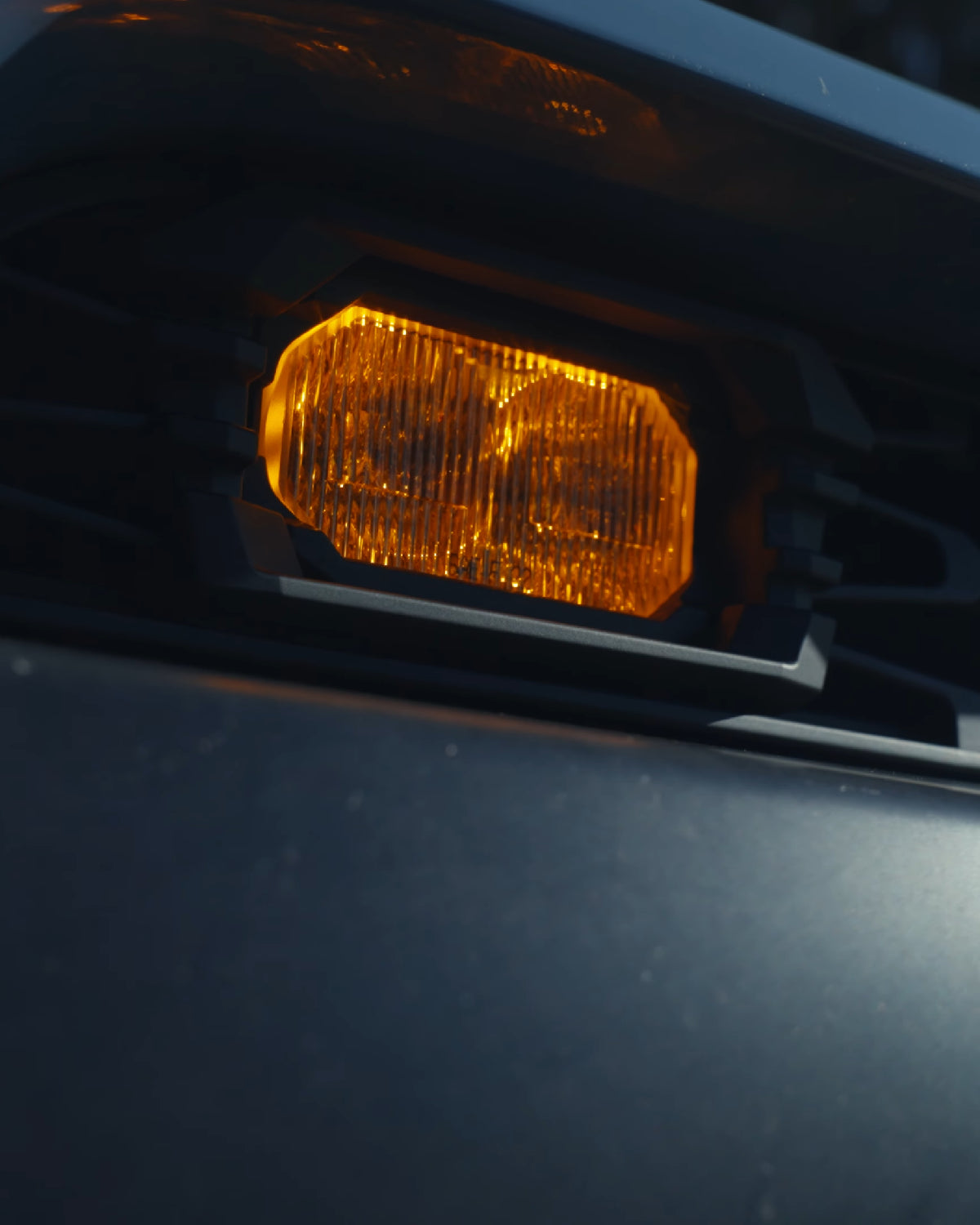 Morimoto XBG Upper Grille with 2Banger NCS LED Light Pods with SAE Multi-Pattern Beam Pattern and Yellow Lens for 5th-Gen 4Runner (2014–2024)