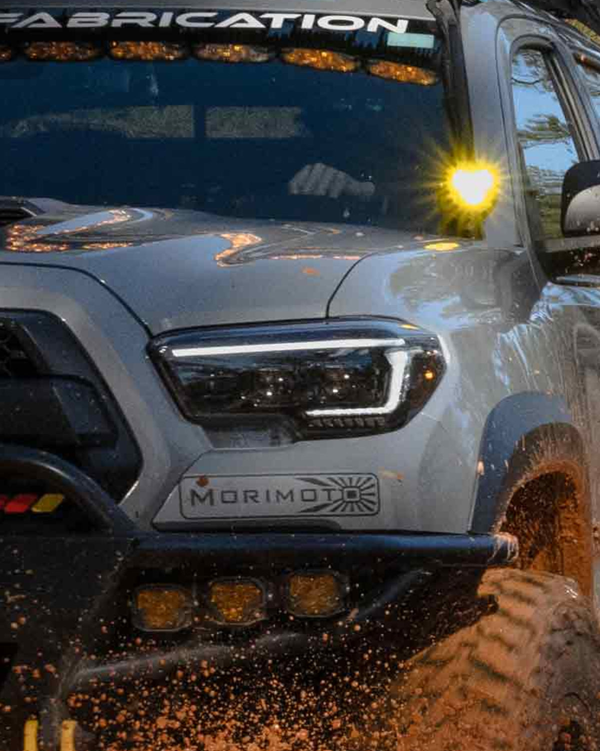 Morimoto XB Evo Hybrid LED Projector Headlights with White DRL for 3rd-Gen Tacoma (2016–2023) - Pair