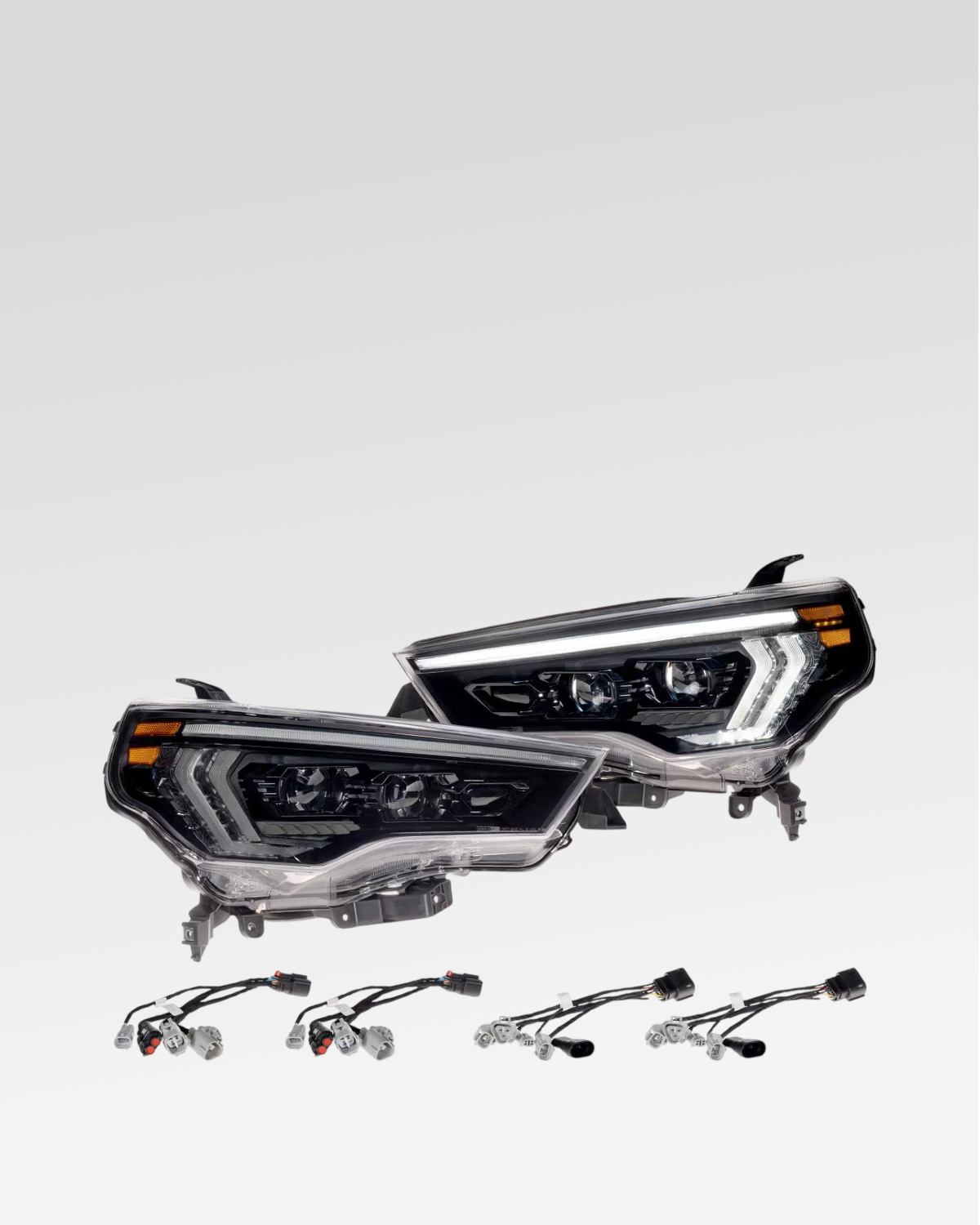 Morimoto XB Evo Hybrid LED Projector Headlights with White DRL for 5th-Gen 4Runner (2014–2024) - Pair