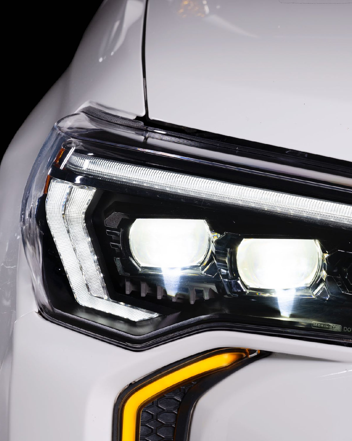Morimoto XB Evo Hybrid LED Projector Headlights with White DRL for 5th-Gen 4Runner (2014–2024) - Pair