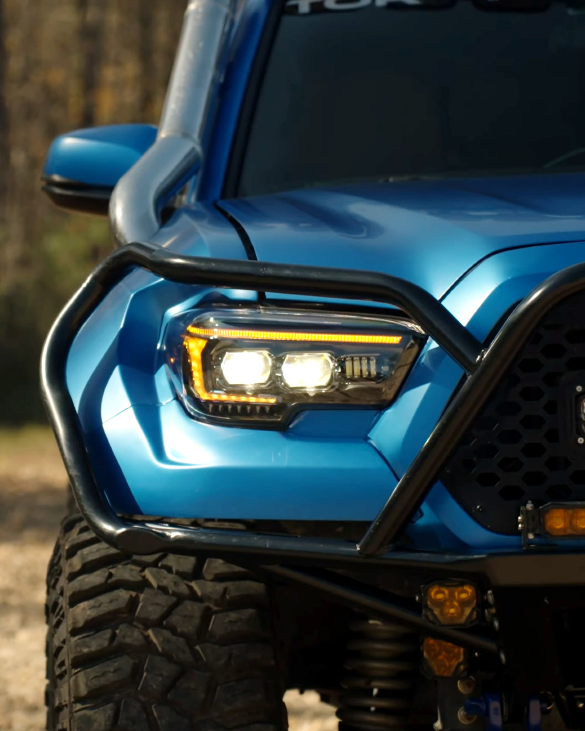 Morimoto XB Evo Sequential LED Projector Headlights with White/Amber DRL for 3rd-Gen Tacoma (2016–2023) - Pair