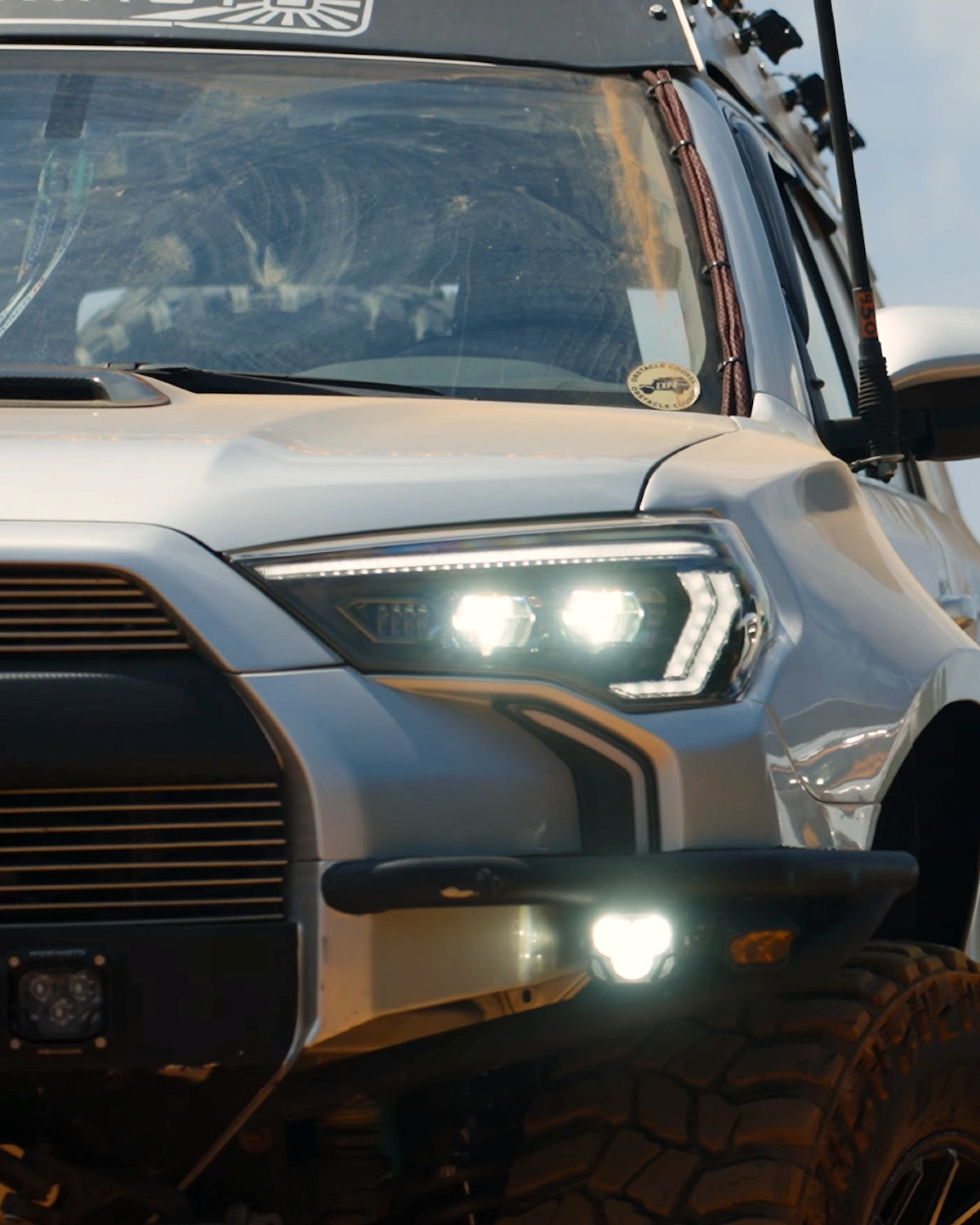 Morimoto XB Evo Hybrid LED Projector Headlights with White DRL for 5th-Gen 4Runner (2014–2024) - Pair