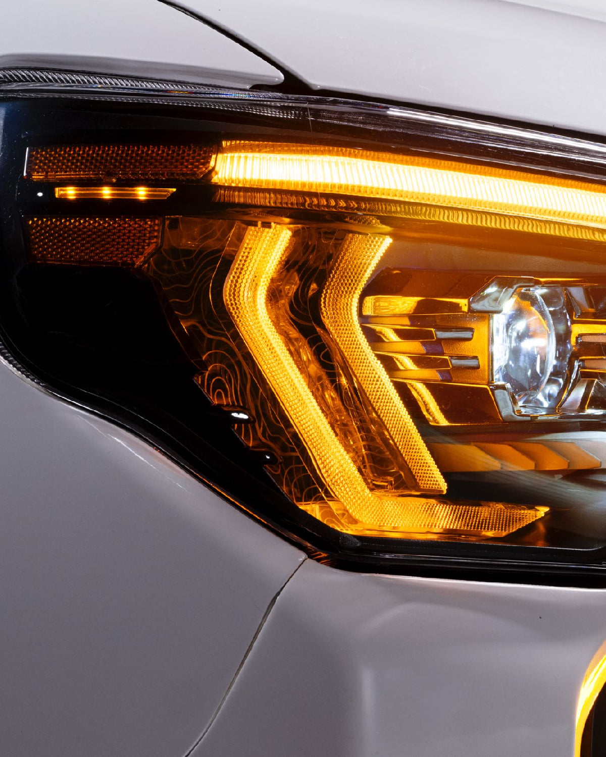 Morimoto XB Evo Sequential LED Projector Headlights with White/Amber DRL for 5th-Gen 4Runner (2014–2024) - Pair