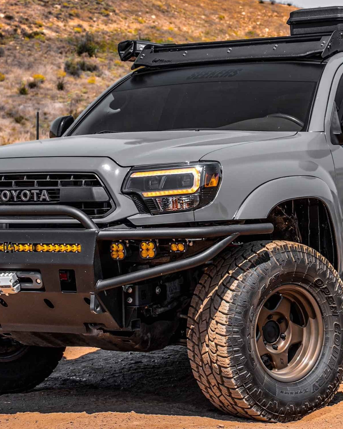 Morimoto XB Hybrid LED Projector Headlights with Amber DRL for 2nd-Gen Tacoma (2012–2015) - Pair