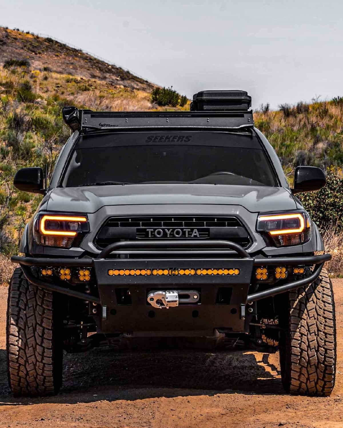 Morimoto XB Hybrid LED Projector Headlights with Amber DRL for 2nd-Gen Tacoma (2012–2015) - Pair