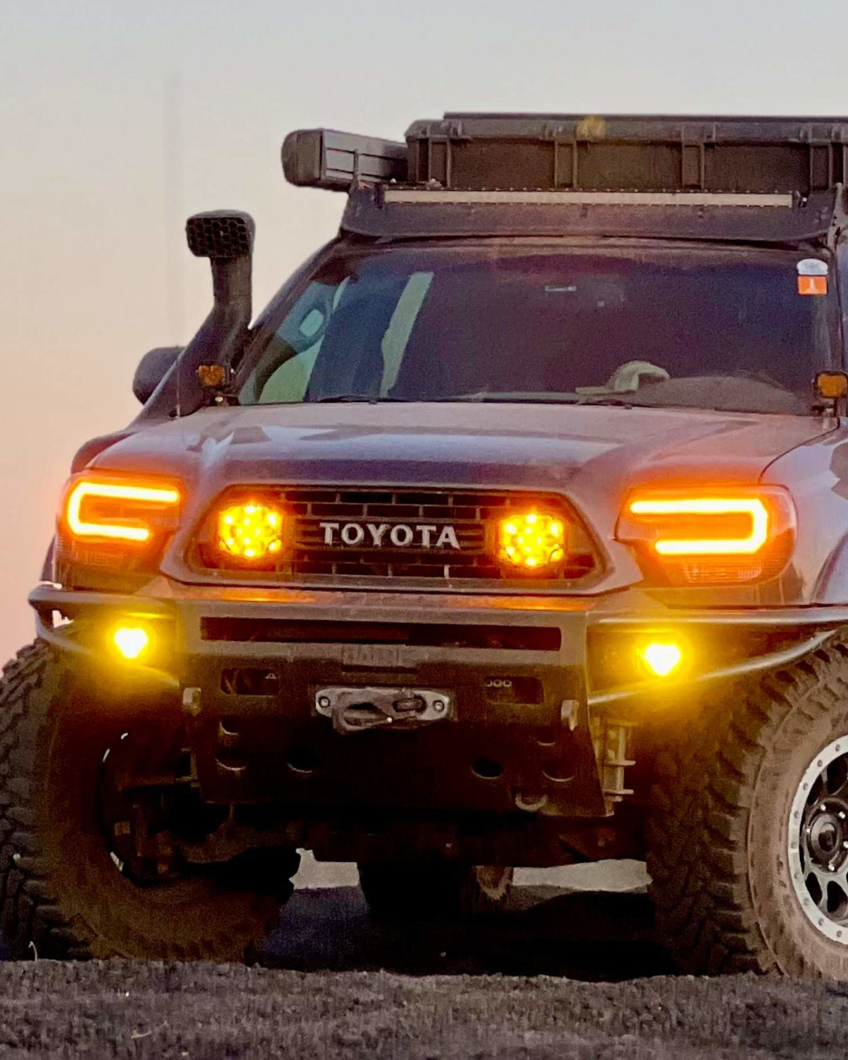 Morimoto XB Hybrid LED Projector Headlights with Amber DRL for 2nd-Gen Tacoma (2012–2015) - Pair