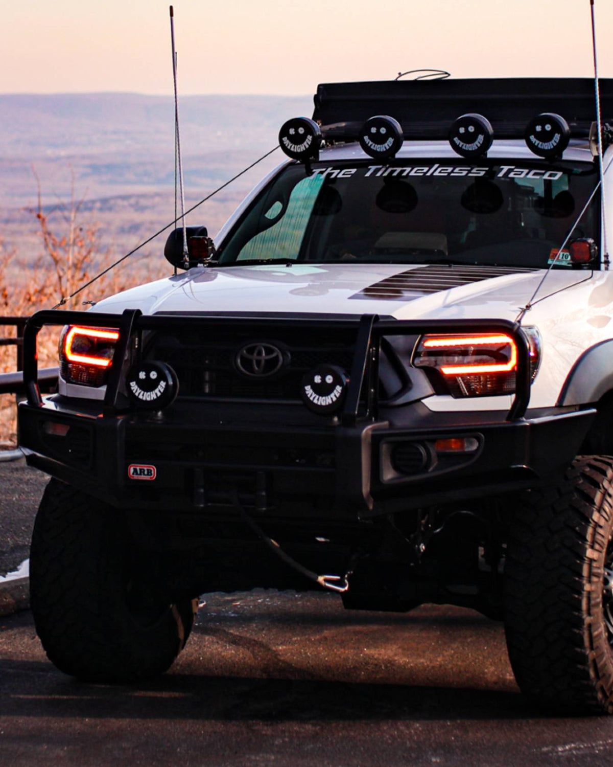 Morimoto XB Hybrid LED Projector Headlights with Amber DRL for 2nd-Gen Tacoma (2012–2015) - Pair