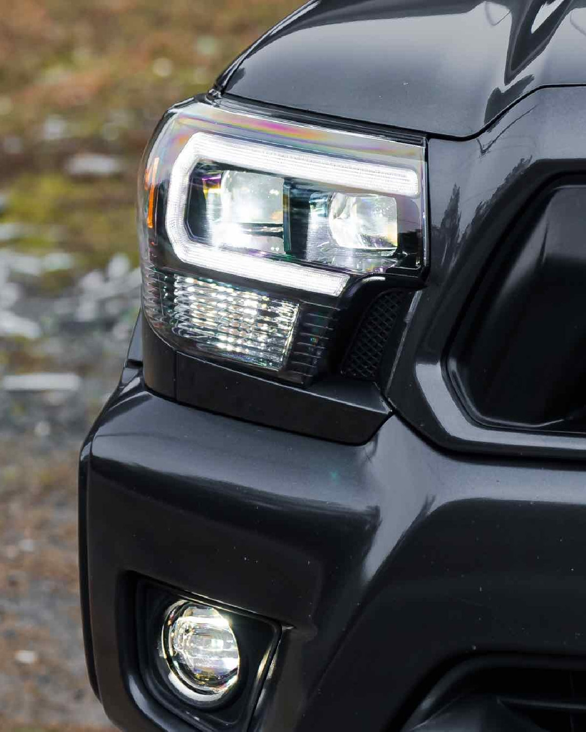 Morimoto XB Hybrid LED Reflector Headlights with White DRL for 2nd-Gen Tacoma (2012–2015) - Pair