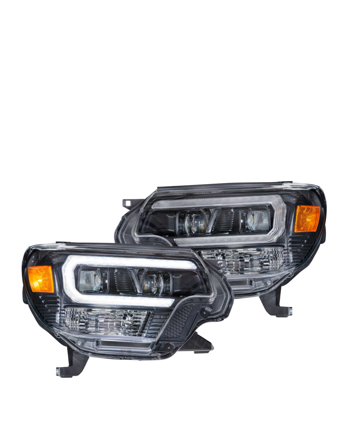Morimoto XB Hybrid LED Reflector Headlights with White DRL for 2nd-Gen Tacoma (2012–2015) - Pair