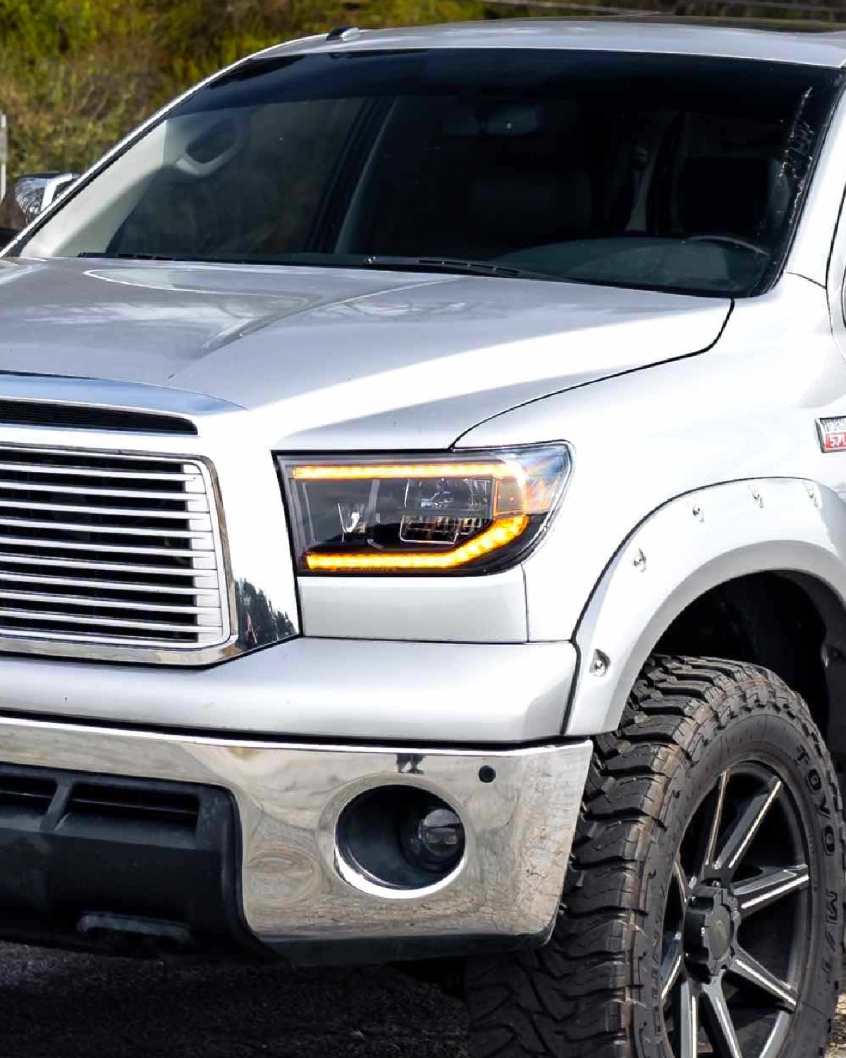 Morimoto XB Sequential LED Reflector Headlights with Amber DRL for 2nd-Gen Tundra (2007–2013) - Pair