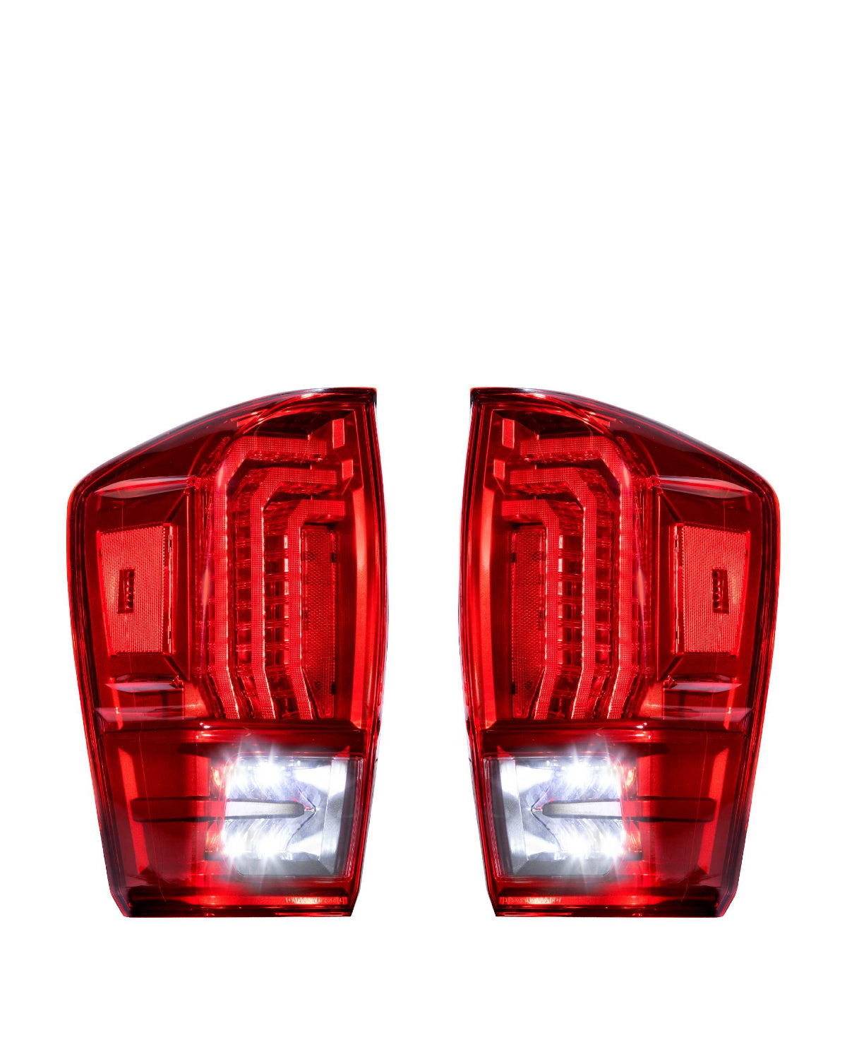 Morimoto XB Sequential LED Tail Lights with Red Lens for 3rd-Gen Tacoma (2016–2023) - Pair