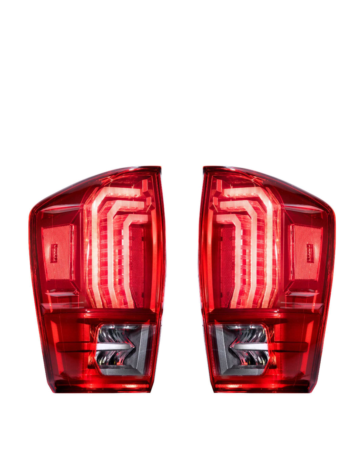 Morimoto XB Sequential LED Tail Lights with Red Lens for 3rd-Gen Tacoma (2016–2023) - Pair