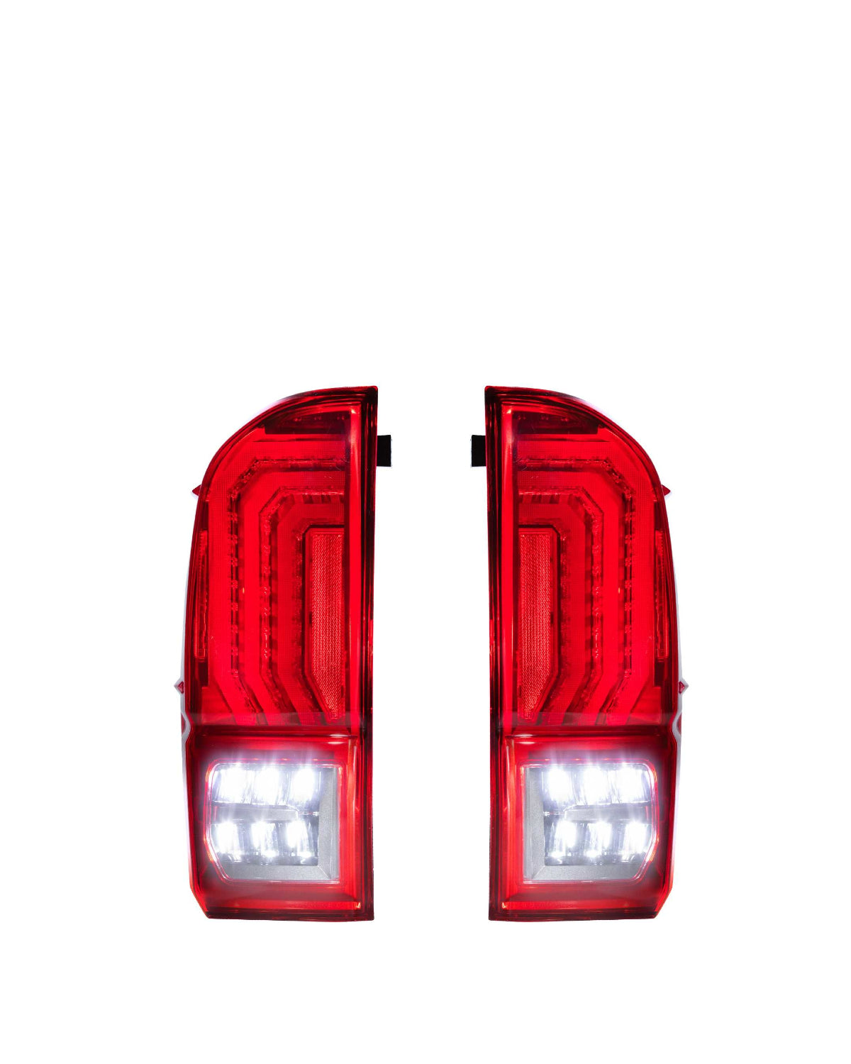 Morimoto XB Sequential LED Tail Lights with Red Lens for 3rd-Gen Tacoma (2016–2023) - Pair