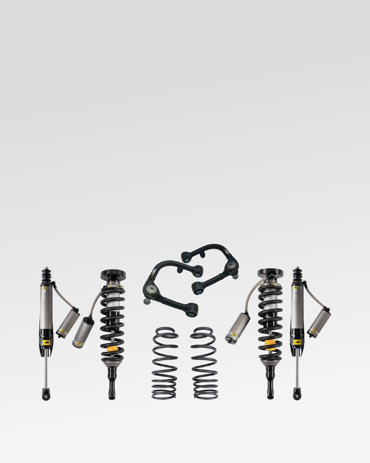Old Man Emu BP-51 Suspension Kit with 3 in Front Lift, 2 in Rear Lift, 0–330 lb Front Load Rating, 440 lb Rear Load Rating, and Front Upper Control Arms for 4th-Gen Tacoma (2024–Present)