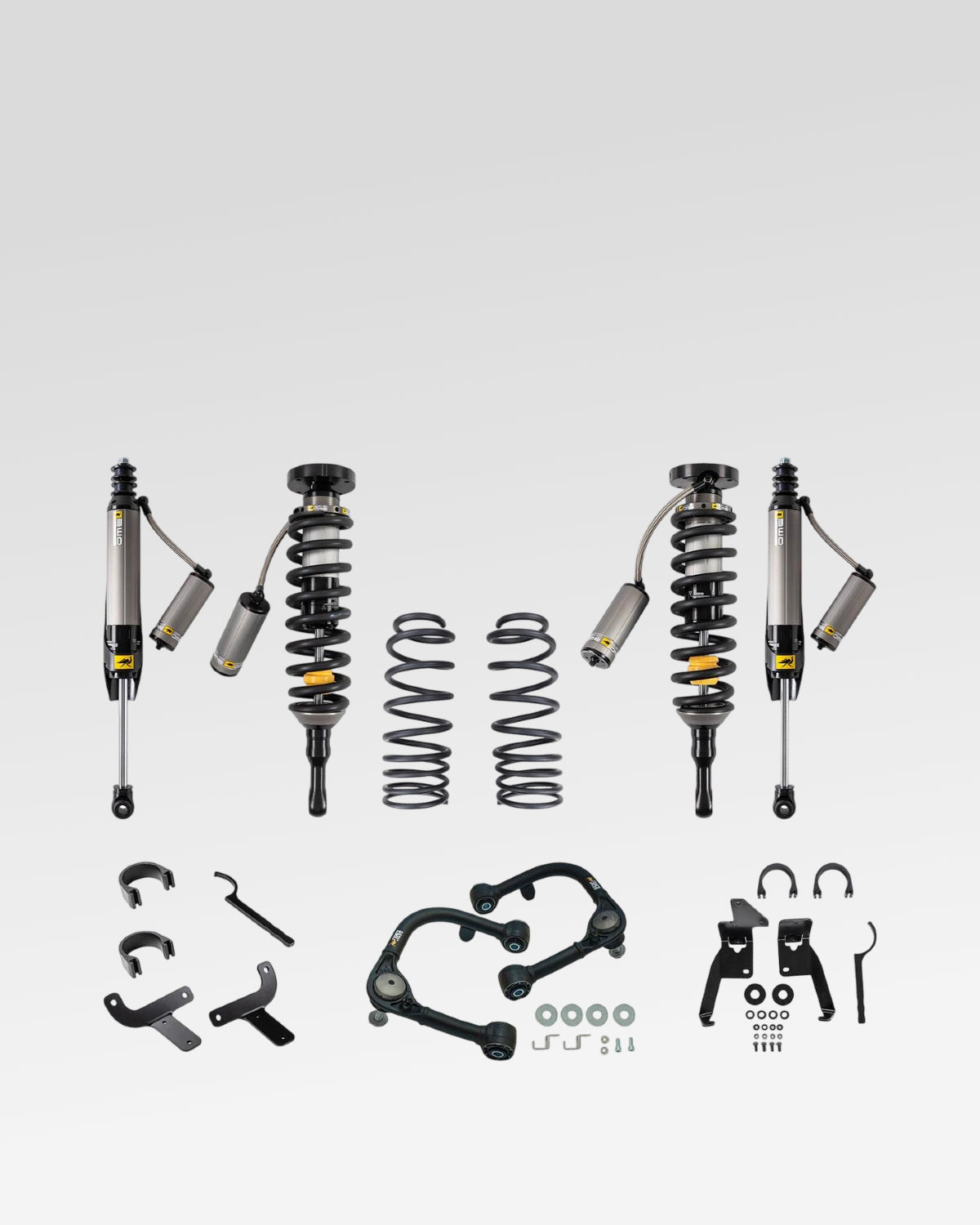 Old Man Emu BP-51 Suspension Kit with 3 in Front Lift, 2 in Rear Lift, 0–330 lb Front Load Rating, 440 lb Rear Load Rating, and Front Upper Control Arms for 4th-Gen Tacoma (2024–Present)