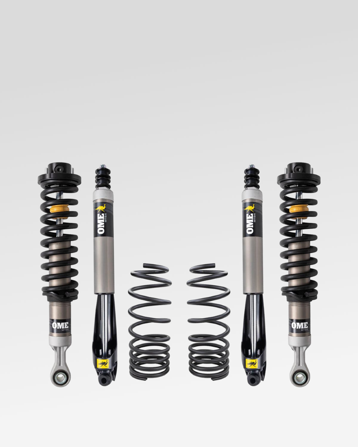 Old Man Emu MT64 Suspension Kit with 1.75–3 in Front Lift, 2 in Rear Lift, 0 lb Front Load Rating, and 440 lb Rear Load Rating for Land Cruiser 250 Series (2024–Present)