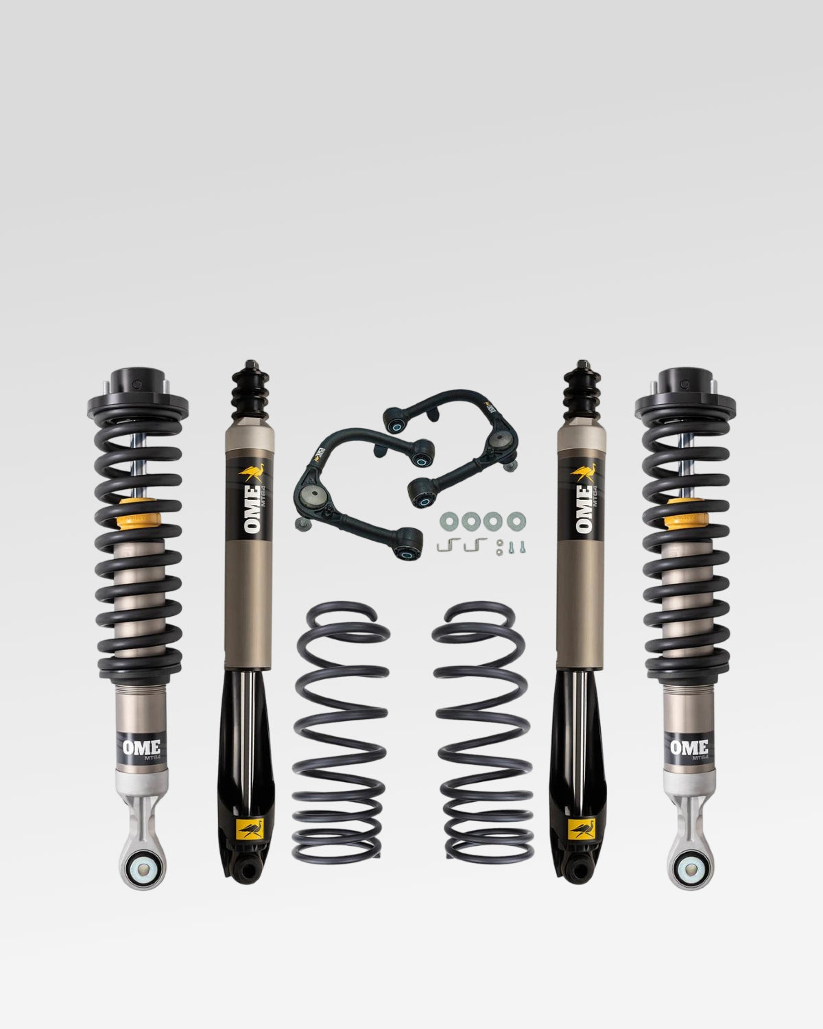 Old Man Emu MT64 Suspension Kit with 1.75–3 in Front Lift, 2 in Rear Lift, 0 lb Front Load Rating, 440 lb Rear Load Rating, and Front Upper Control Arms for 4th-Gen Tacoma (2024–Present)