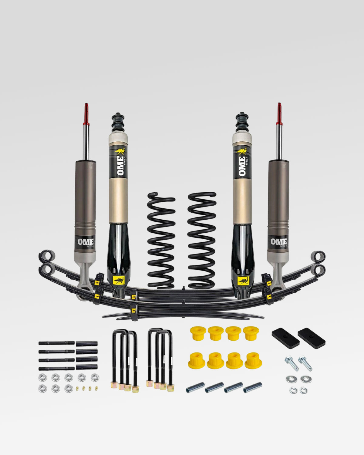 Old Man Emu MT64 Suspension Kit with 2 in Front Lift, 2 in Rear Lift, 0–330 lb Front Load Rating, and 660 lb Rear Load Rating for 2nd-Gen Tacoma (2005–2015)