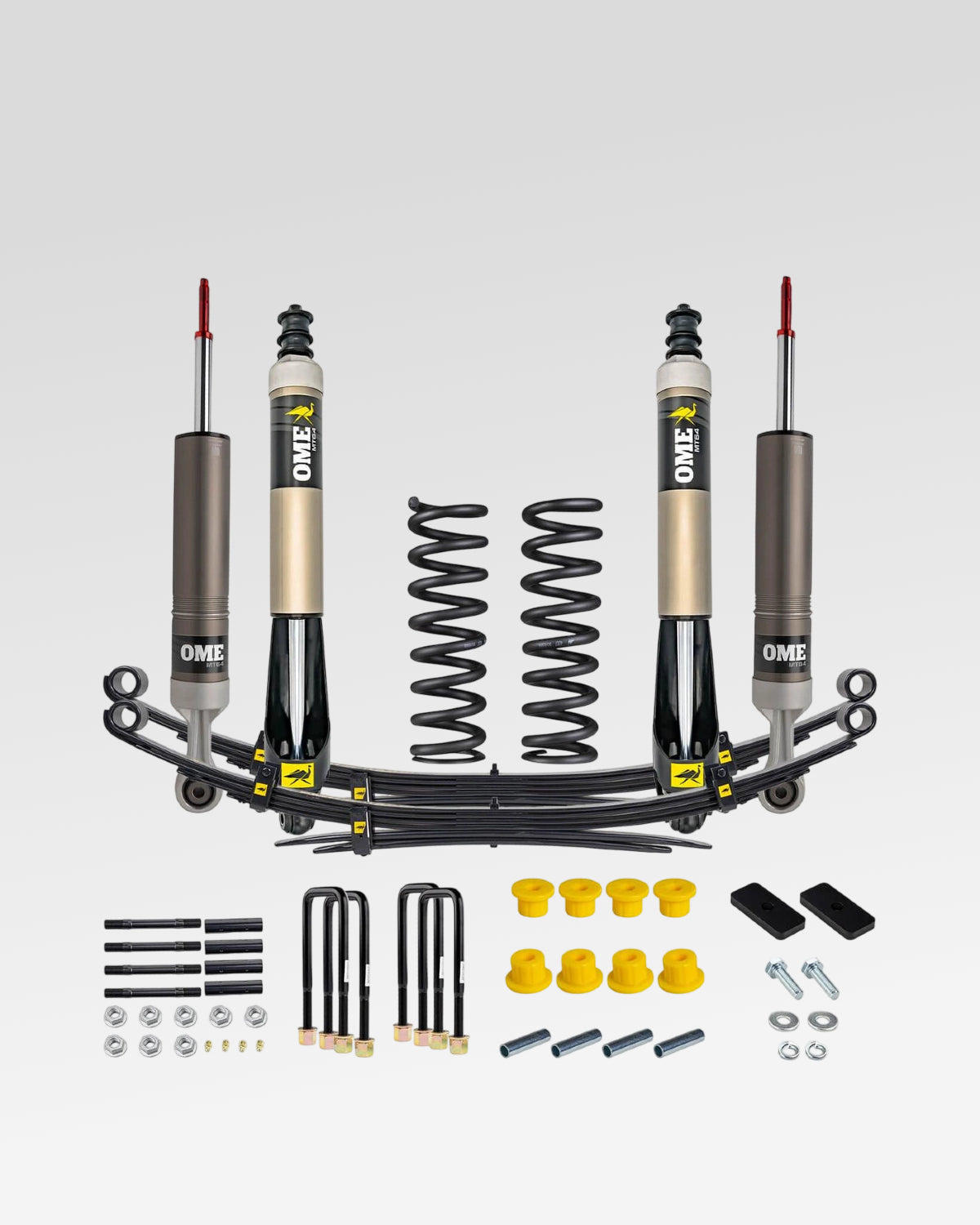 Old Man Emu MT64 Suspension Kit with 2 in Front Lift, 2 in Rear Lift, 0 lb Front Load Rating, and 0 lb Rear Load Rating for 3rd-Gen Tacoma (2016–2023)