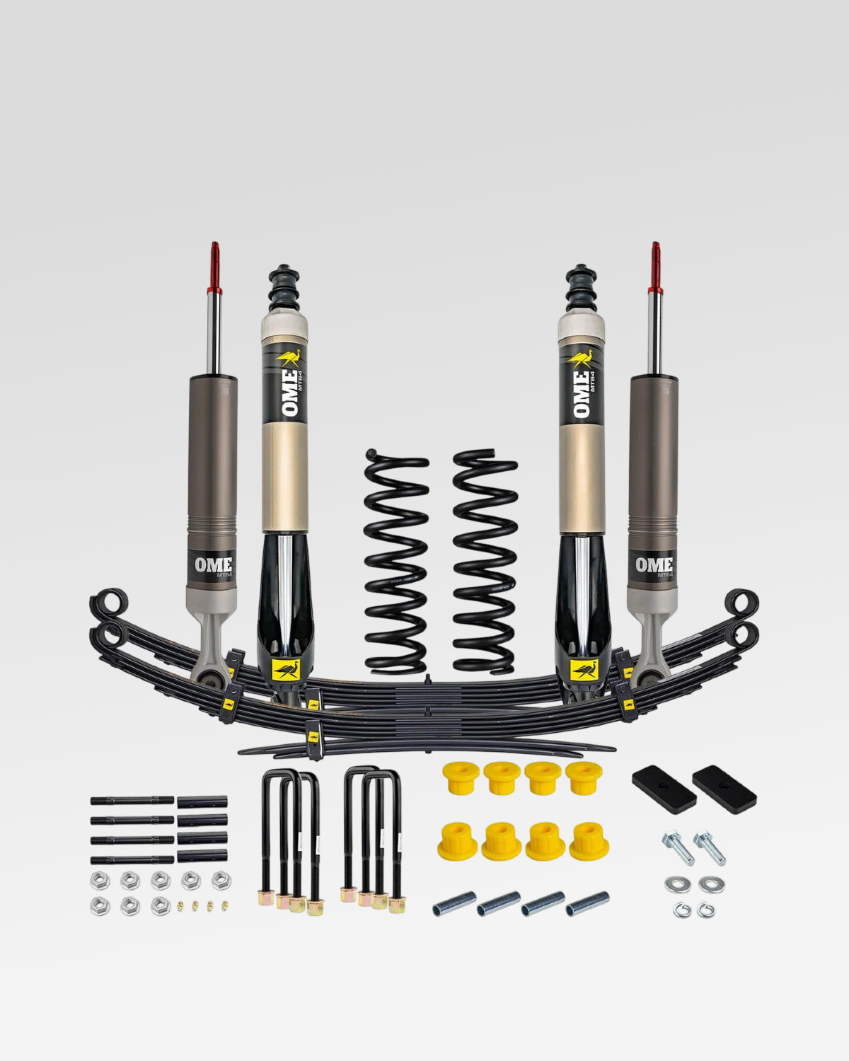 Old Man Emu MT64 Suspension Kit with 2 in Front Lift, 2 in Rear Lift, 220–330 lb Front Load Rating, and 600 lb Rear Load Rating for 3rd-Gen Tacoma (2016–2023)