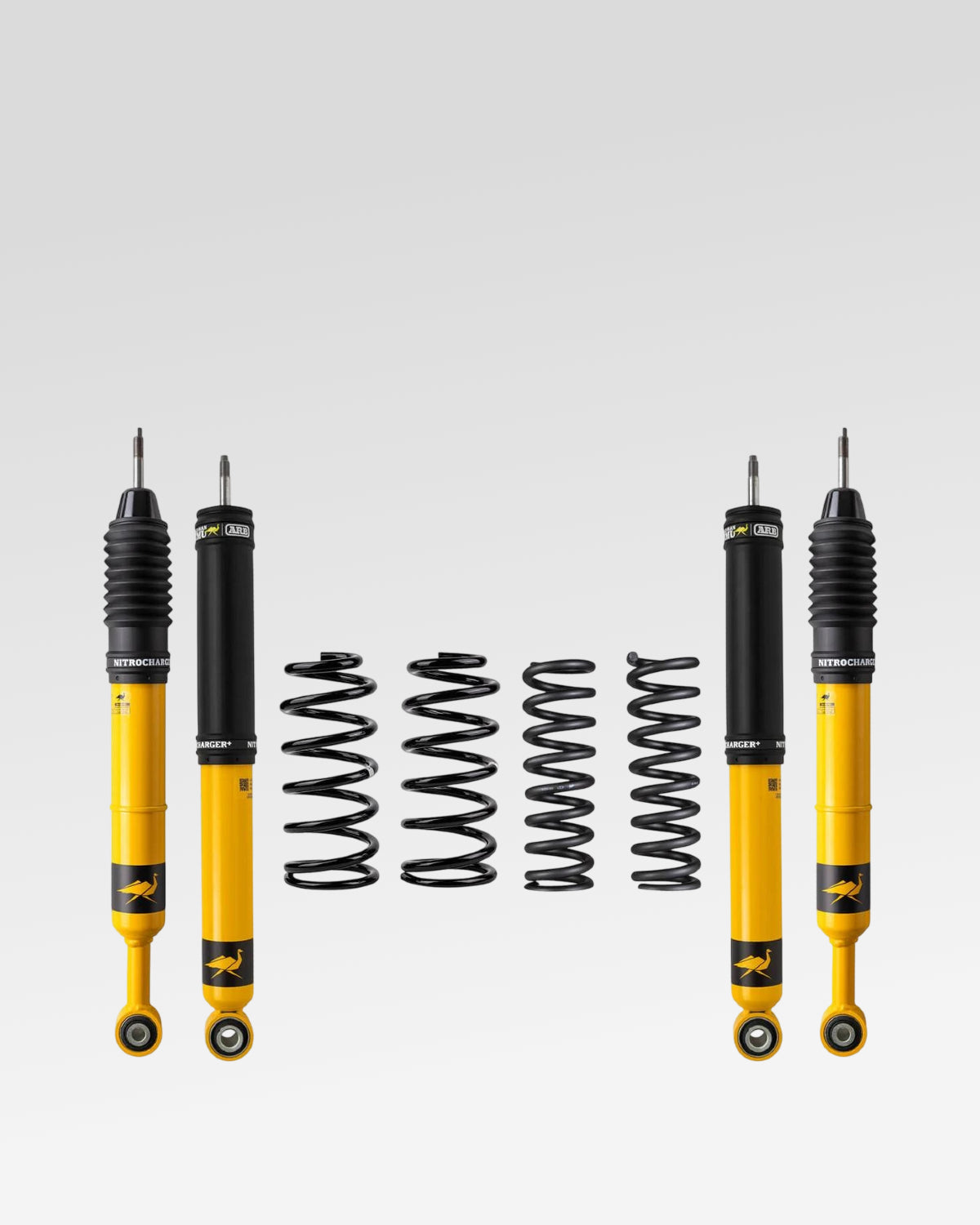 Old Man Emu Nitrocharger Plus Suspension Kit with 1–2 in Front Lift, 2 in Rear Lift, 0–330 Front Load Rating, and 660 lb Rear Load Rating for 4th-Gen 4Runner (2003–2009)