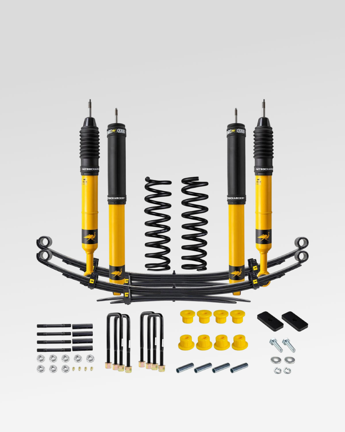 Old Man Emu Nitrocharger Plus Suspension Kit with 2 in Front Lift, 2 in Rear Lift, 220–330 lb Front Load Rating, and 0 lb Rear Load Rating for 3rd-Gen Tacoma (2016–2023)