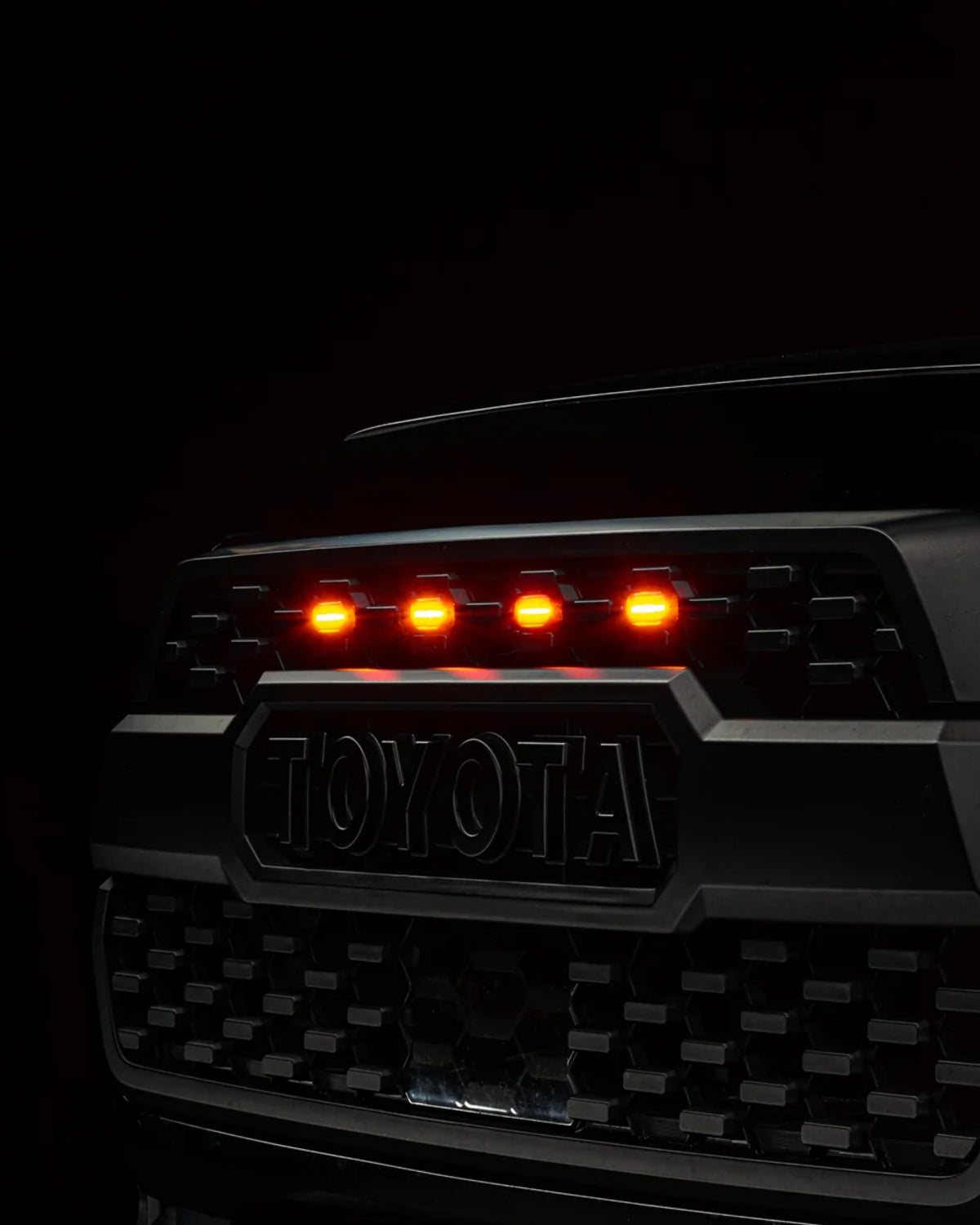 Oracle Lighting TRD Pro Grille LED Marker Lights with Amber Output and Smoke Black Lens for 3rd-Gen Tacoma (2016–2023) - Set of 4