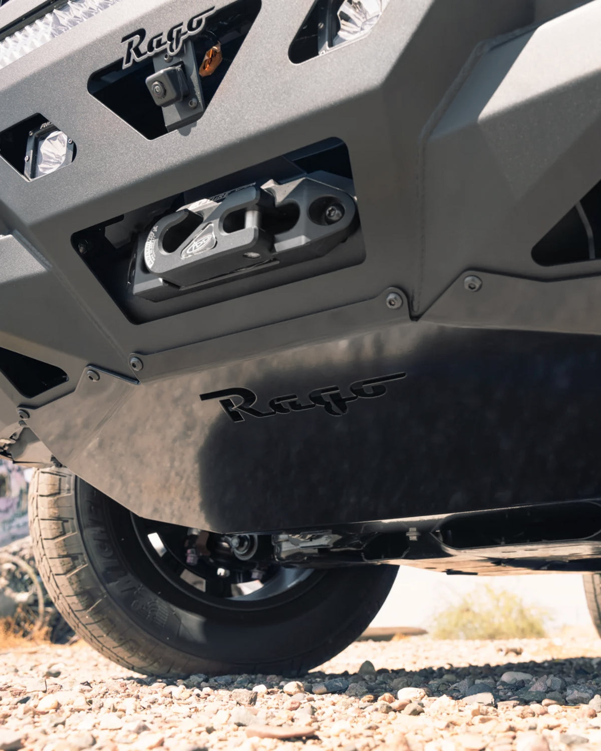 Rago Fabrication 3/16 in Aluminum Low-Profile Front Bumper Skid Plate for Land Cruiser 250 Series (2024–Present)