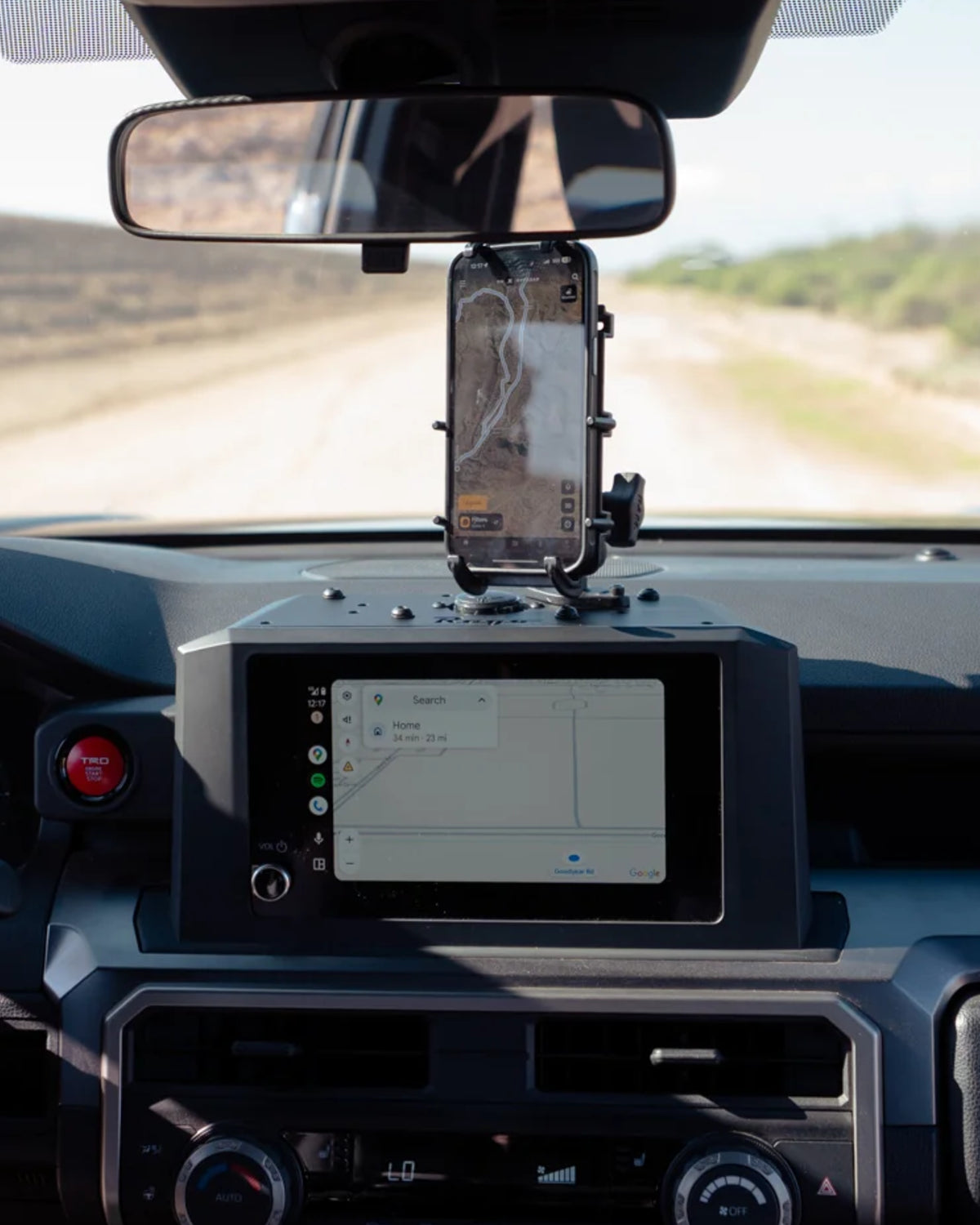 Rago Fabrication Dashboard Accessory Mounting Panel for 6th-Gen 4Runner with 8 in Infotainment Screen (2025–Present)