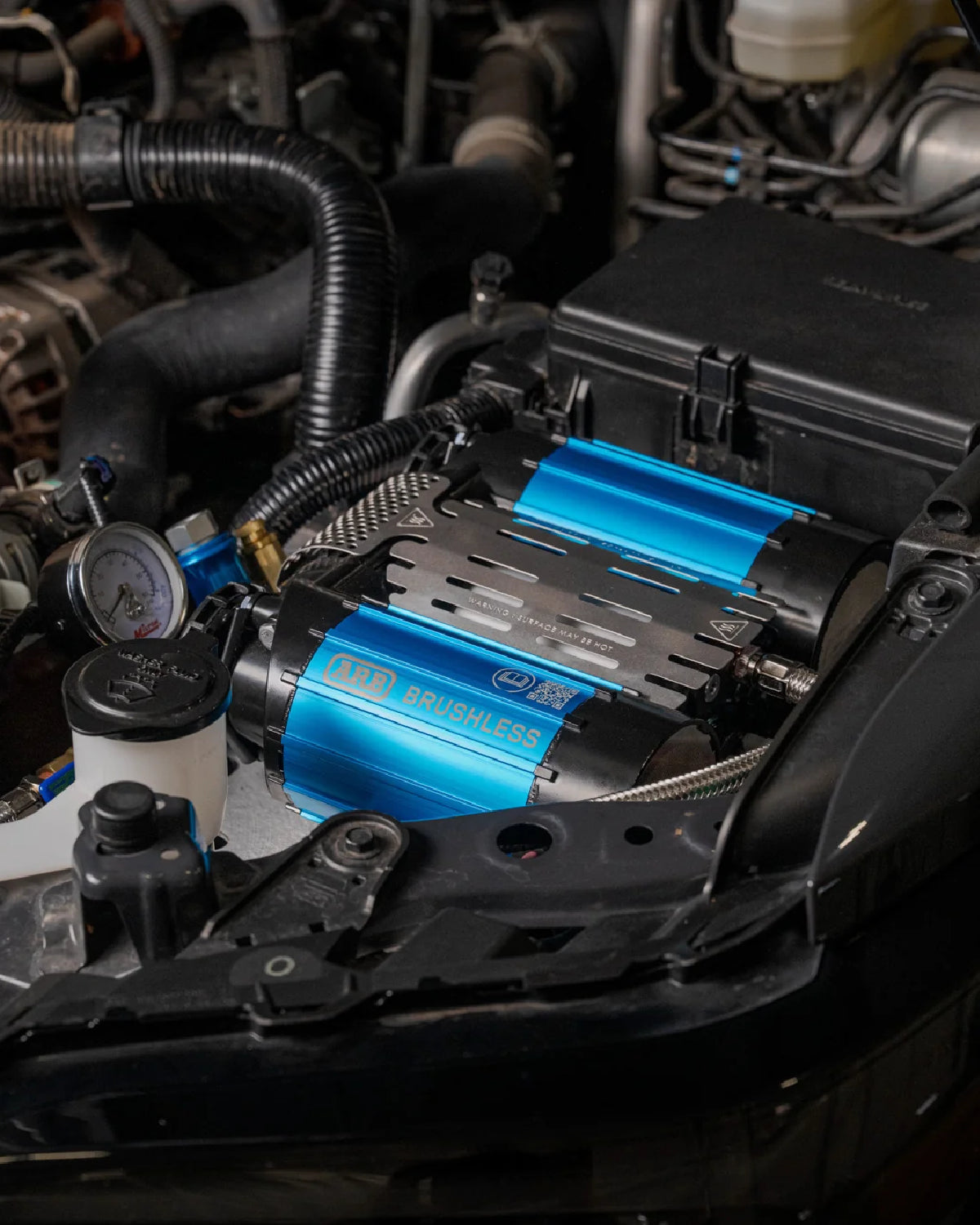 Rago Fabrication Engine Bay Air Compressor Mounting Bracket for 6th-Gen 4Runner (2025–Present)