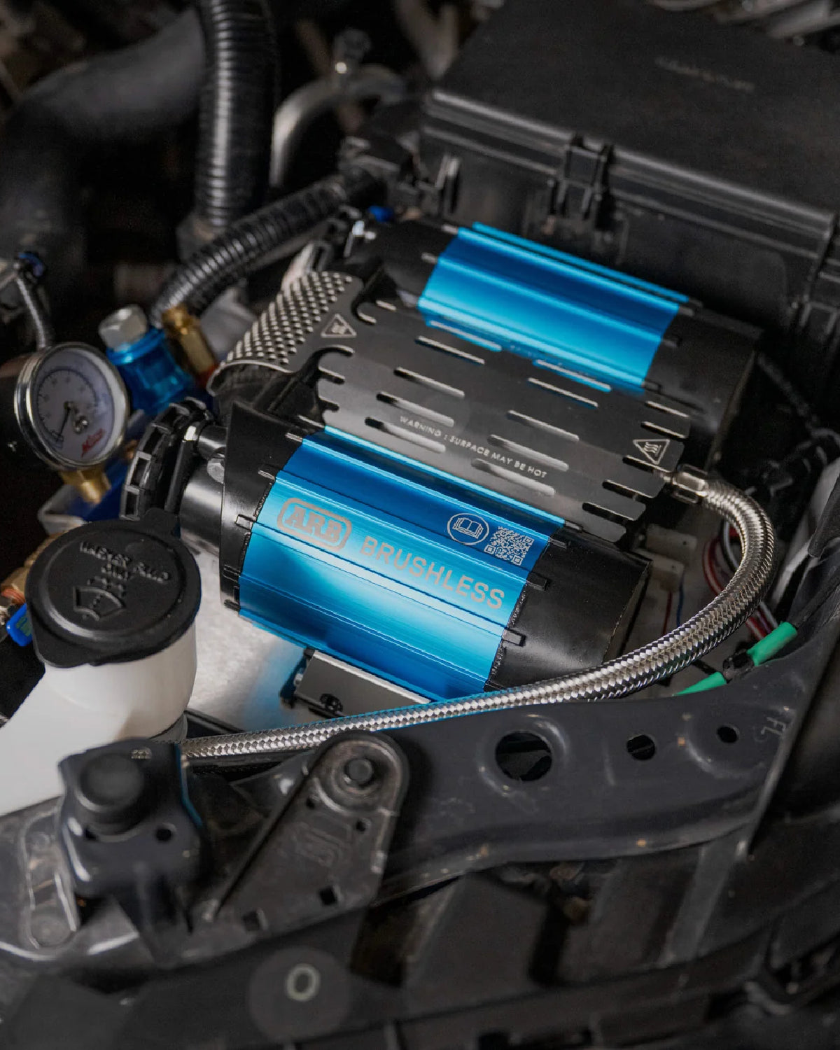 Rago Fabrication Engine Bay Air Compressor Mounting Bracket for 6th-Gen 4Runner (2025–Present)