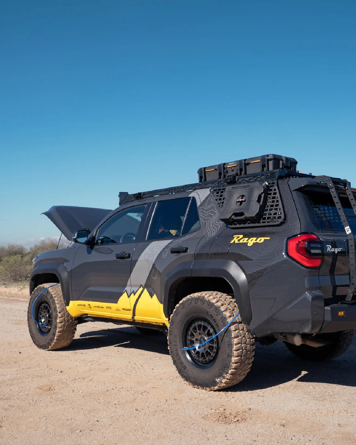 Rago Fabrication Engine Bay Air Compressor Mounting Bracket for 6th-Gen 4Runner (2025–Present)