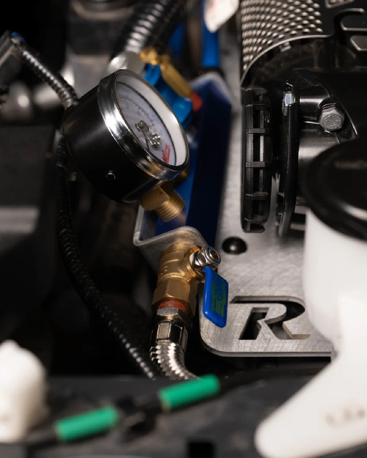 Rago Fabrication Engine Bay Wifey Tire Inflation and Deflation System Block Mounting Bracket for 6th-Gen 4Runner (2025–Present)