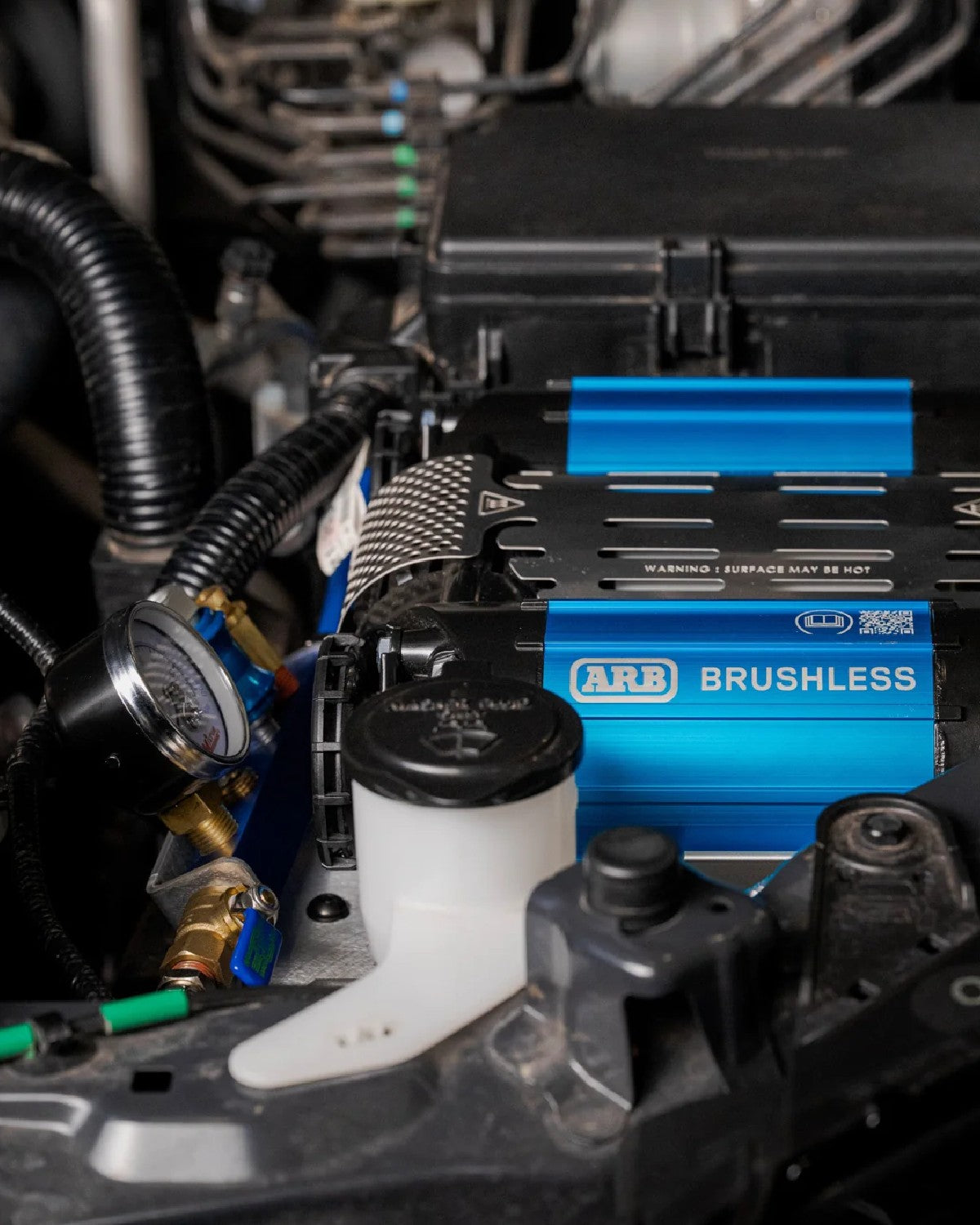 Rago Fabrication Engine Bay Wifey Tire Inflation and Deflation System Block Mounting Bracket for 6th-Gen 4Runner (2025–Present)