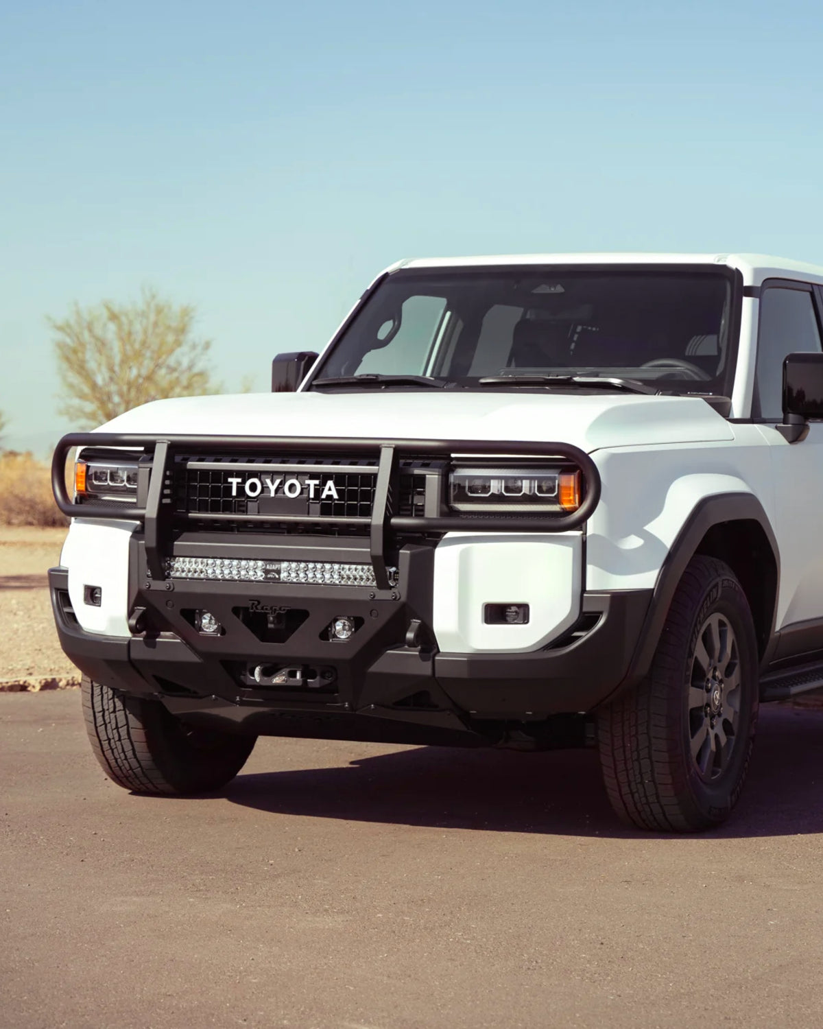 Rago Fabrication Low-Profile Front Bumper Brush Guard for Land Cruiser 250 Series (2024–Present)