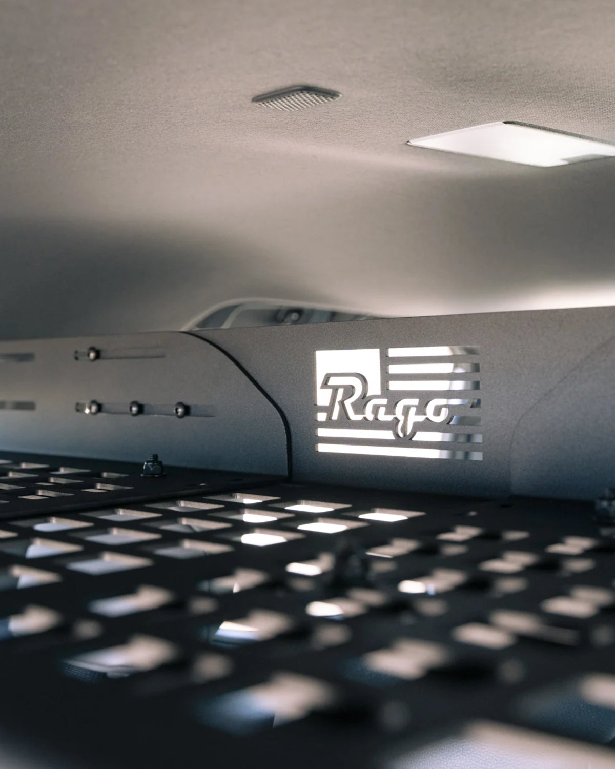 Rago Fabrication Rear Interior MOLLE Panel Shelf for Land Cruiser 250 Series (2024–Present)