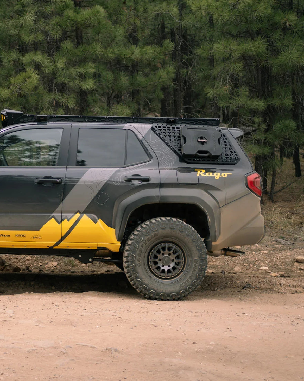 Rago Fabrication Driver's Side Rear Window Exterior MOLLE Panel for 6th-Gen 4Runner (2025–Present)