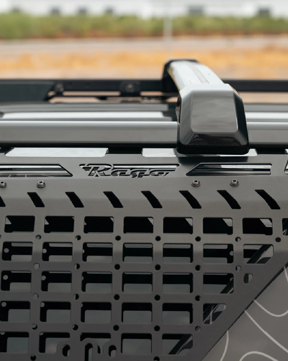 Rago Fabrication Passenger's Side Rear Window Exterior MOLLE Panel for 6th-Gen 4Runner with OEM Roof Rails (2025–Present)