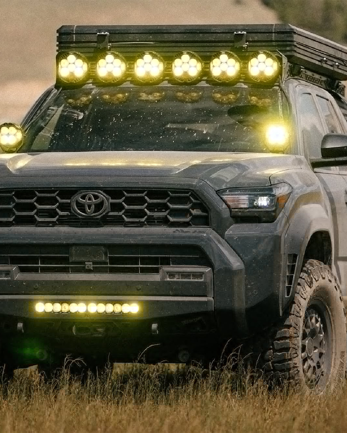 Rago Fabrication Roof Rack Baja Designs LP6 Light Pod Light Bar Mounting Bracket for 6th-Gen 4Runner (2025–Present)