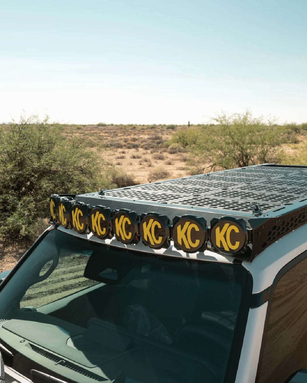 Rago Fabrication Roof Rack KC HiLiTES Light Pod Bar Mounting Bracket for Land Cruiser 250 Series (2024–Present)