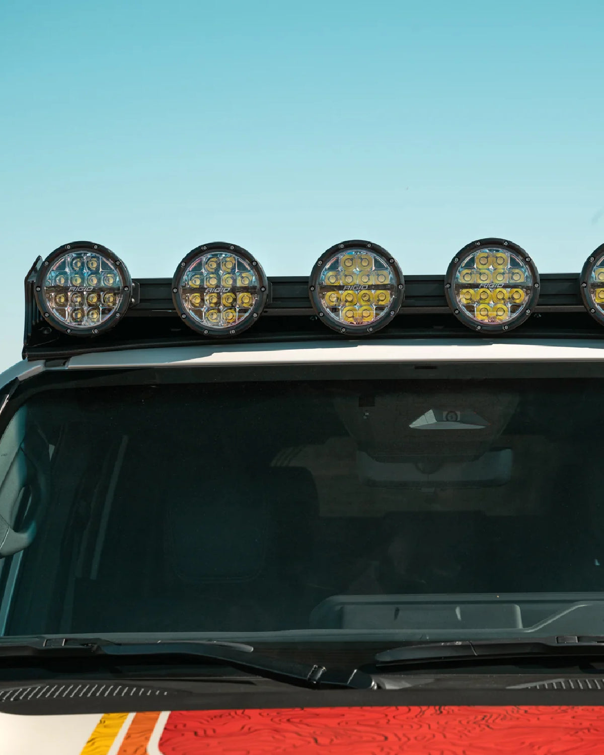 Rago Fabrication Roof Rack Rigid Industries Light Pod Bar Mounting Bracket for Land Cruiser 250 Series (2024–Present)