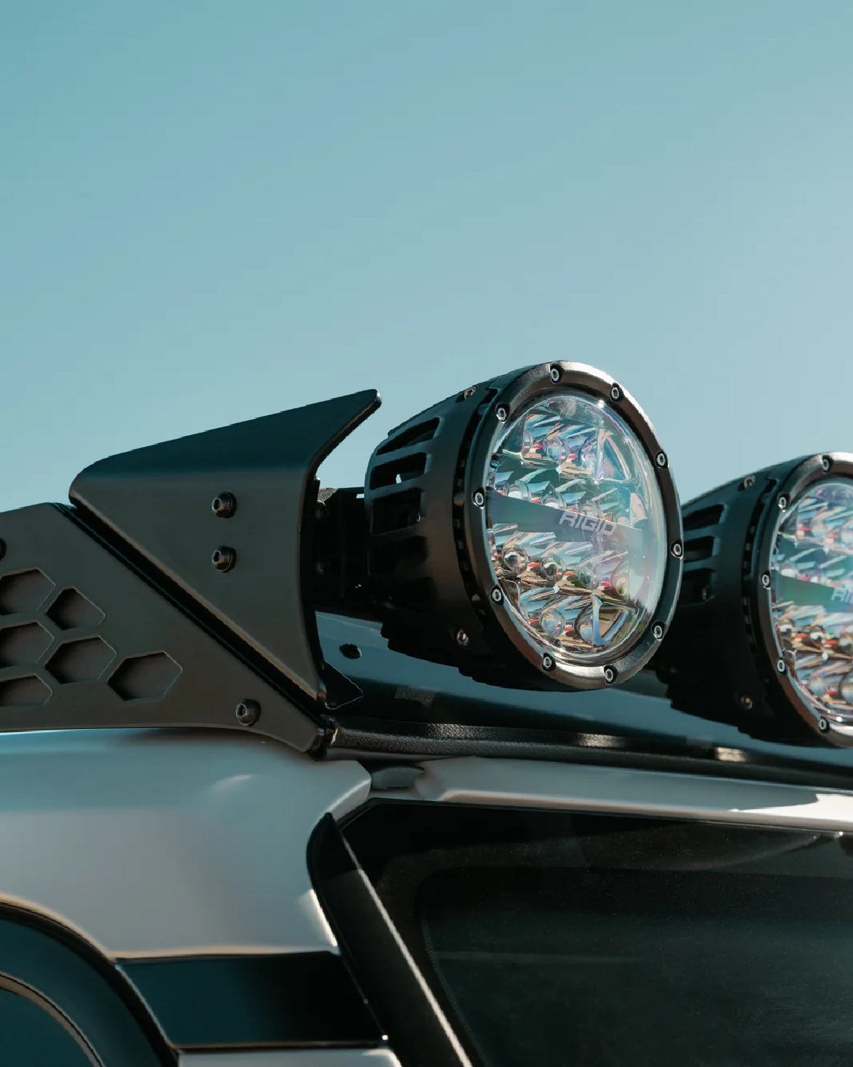 Rago Fabrication Roof Rack Rigid Industries Light Pod Bar Mounting Bracket for Land Cruiser 250 Series (2024–Present)