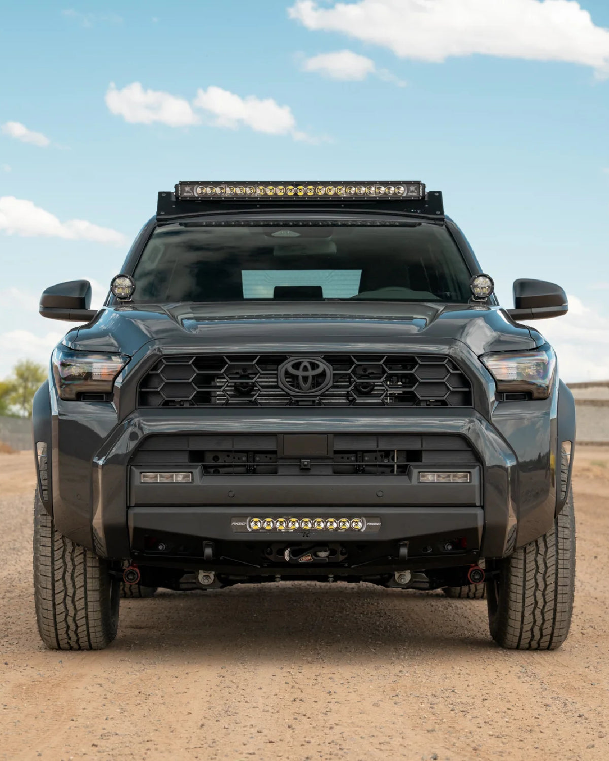 Rago Fabrication Roof Rack with 40 in Light Bar Cutout Front Fairing for 6th-Gen 4Runner (2025–Present)
