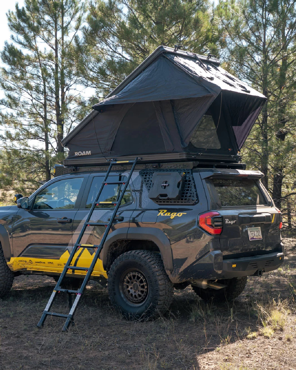 Rago Fabrication Roof Rack with 40 in Light Bar Cutout Front Fairing for 6th-Gen 4Runner (2025–Present)