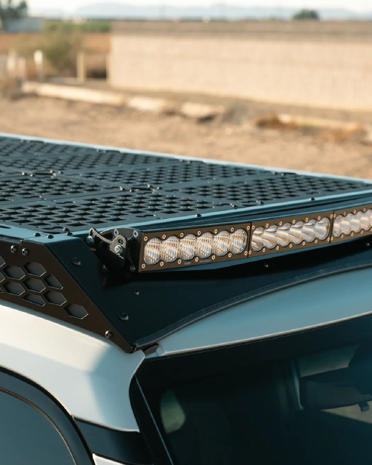 Rago Fabrication Roof Rack with 40 in Light Bar Cutout Front Fairing for Land Cruiser 250 Series (2024–Present)