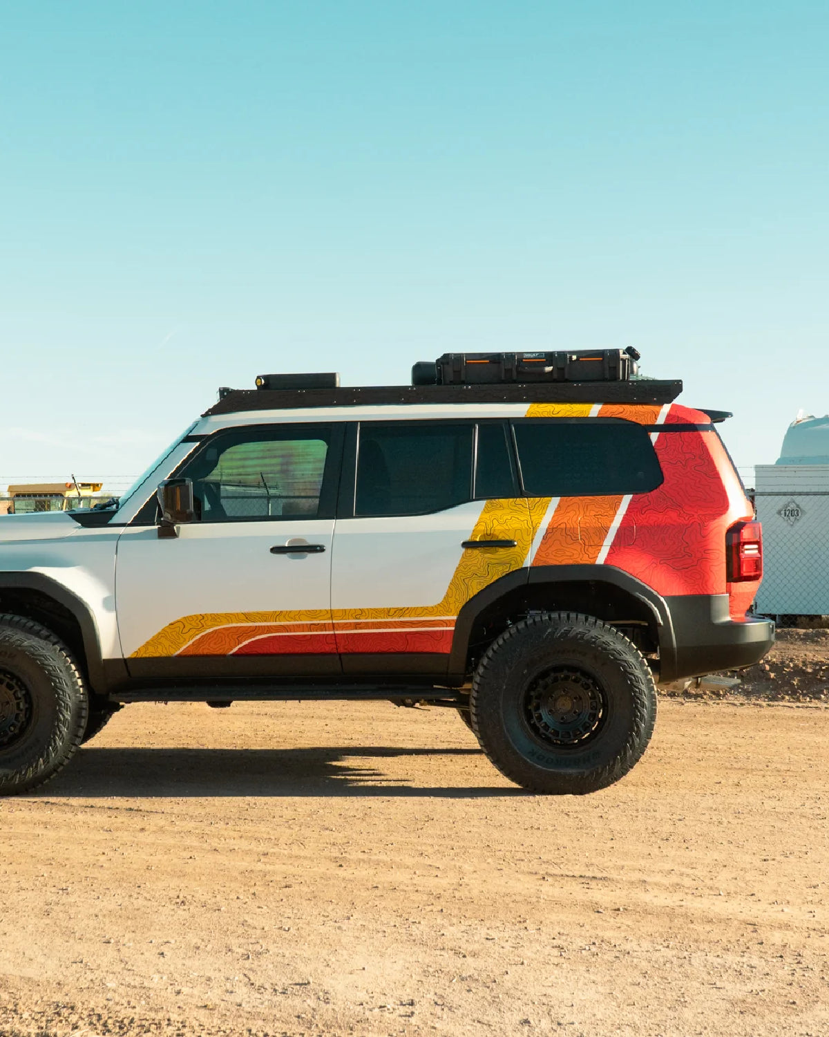 Rago Fabrication Roof Rack with 40 in Light Bar Cutout Front Fairing for Land Cruiser 250 Series (2024–Present)