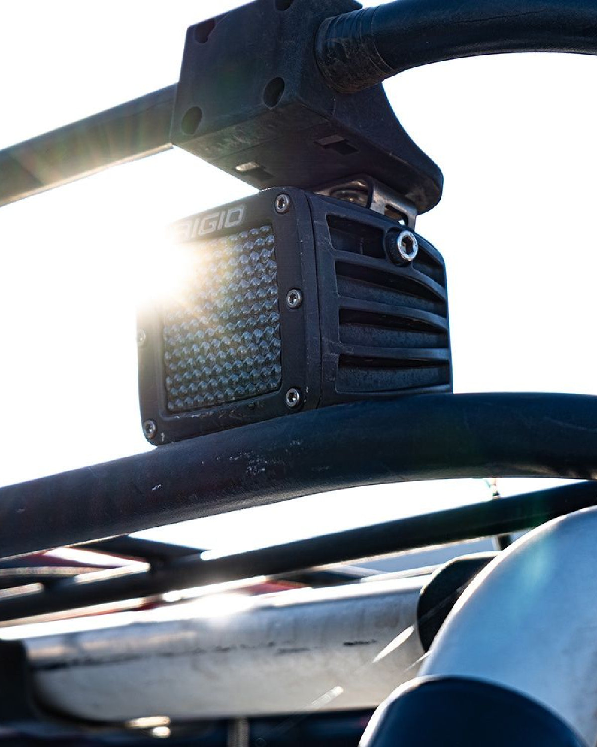 Rigid Industries D-Series Midnight LED Light Pods with Spot-Diffused Combo Beam Pattern and Clear Lens - Pair