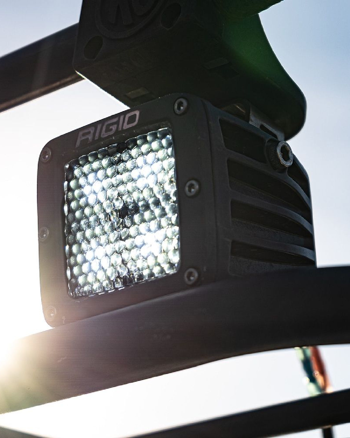 Rigid Industries D-Series Midnight LED Light Pods with Spot-Diffused Combo Beam Pattern and Clear Lens - Pair