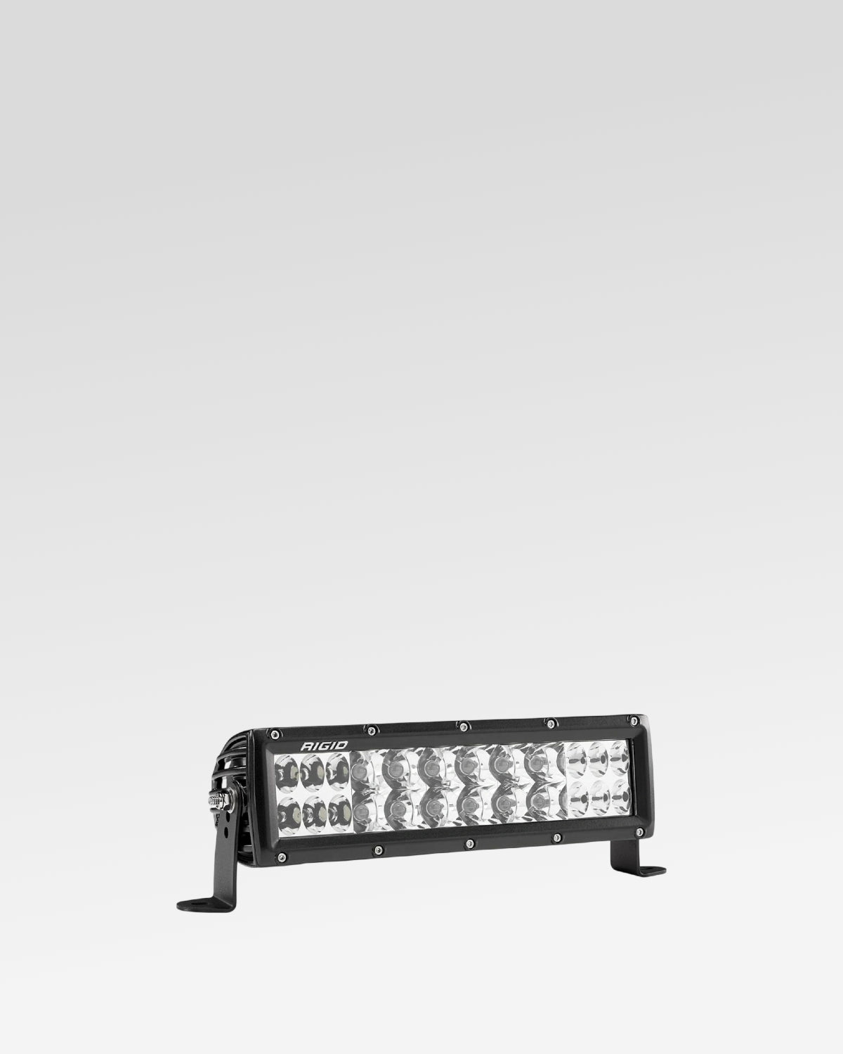 Rigid Industries E-Series 10 in Dual-Row LED Light Bar with Spot-Driving Combo Beam Pattern and Clear Lens