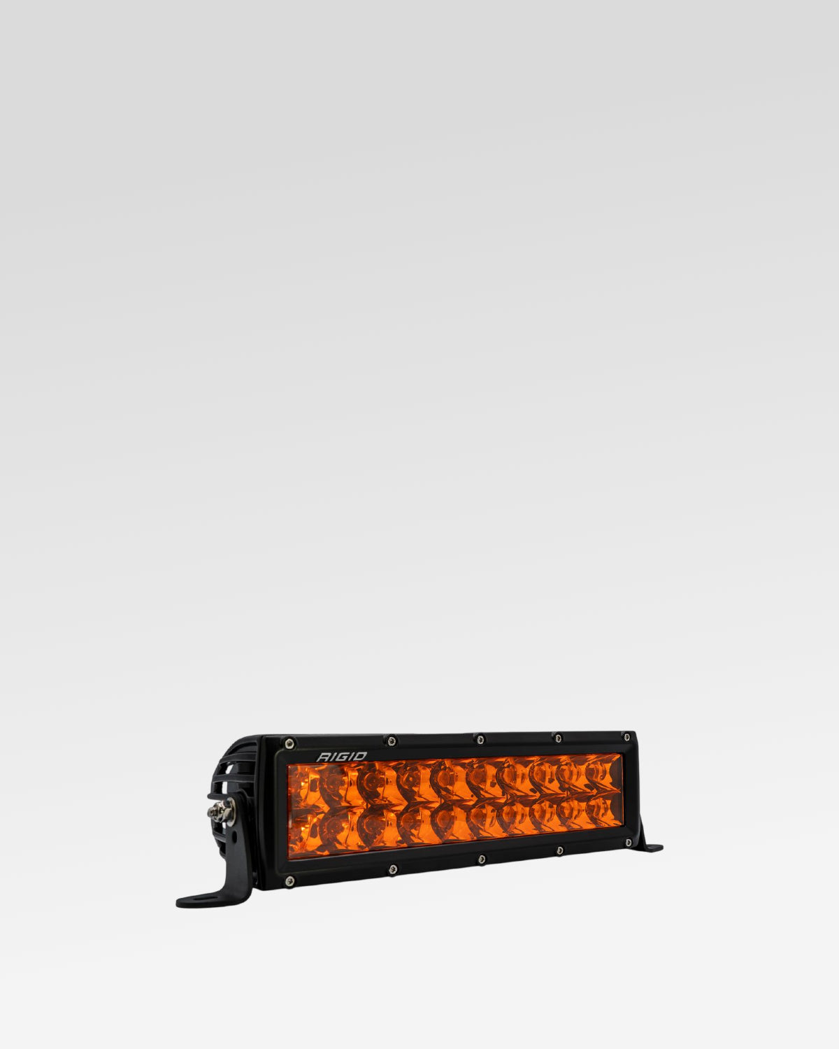 Rigid Industries E-Series 10 in Dual-Row LED Light Bar with Spot Beam Pattern and Amber Lens